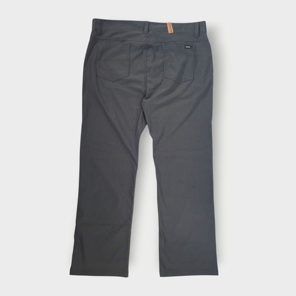 NEW Prana Brion Pants Straight Leg Men's 40x32 Standard Gray Nylon Stretch - Picture 3 of 6
